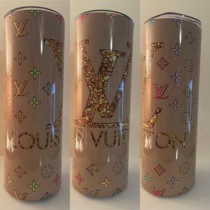 20oz Sublimation Tumbler- LV glitter